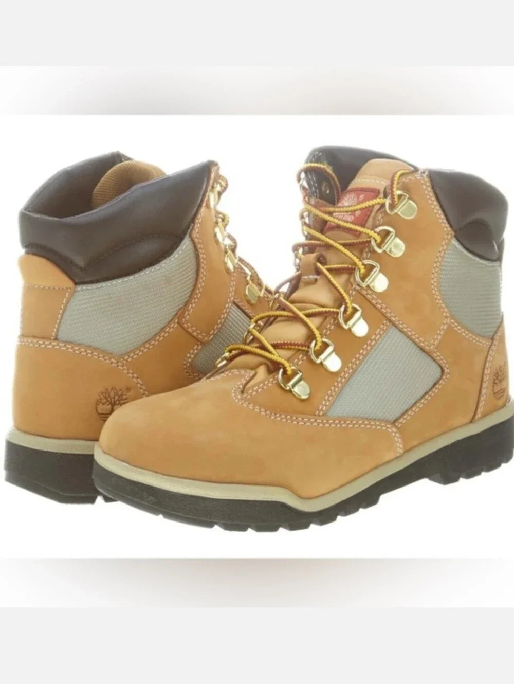 Timberland Field Boot 6 in Leather & Fabric - Wheat Nubuck